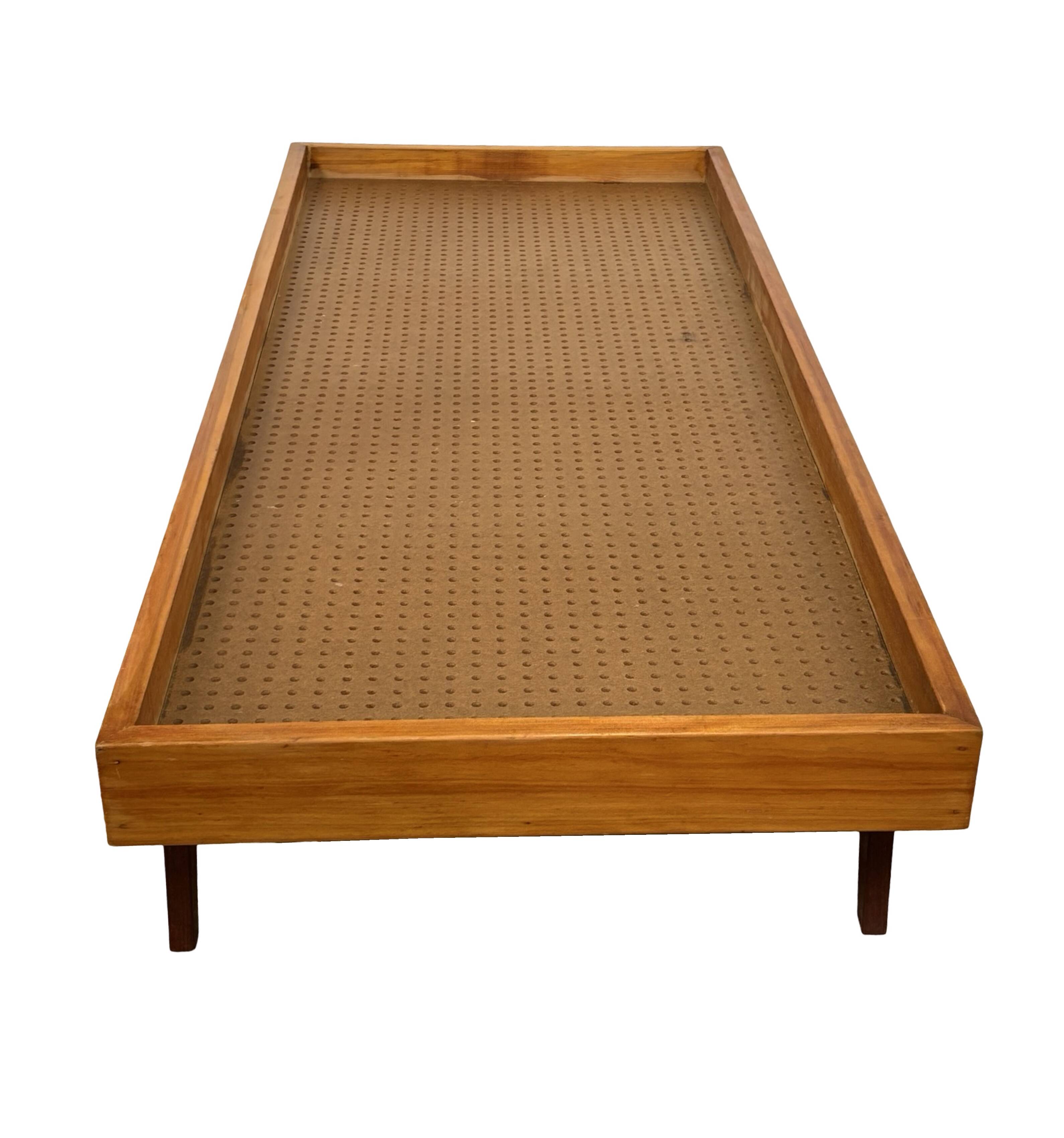 Vintage daybed minimalist design in Teak and Oak 1960s