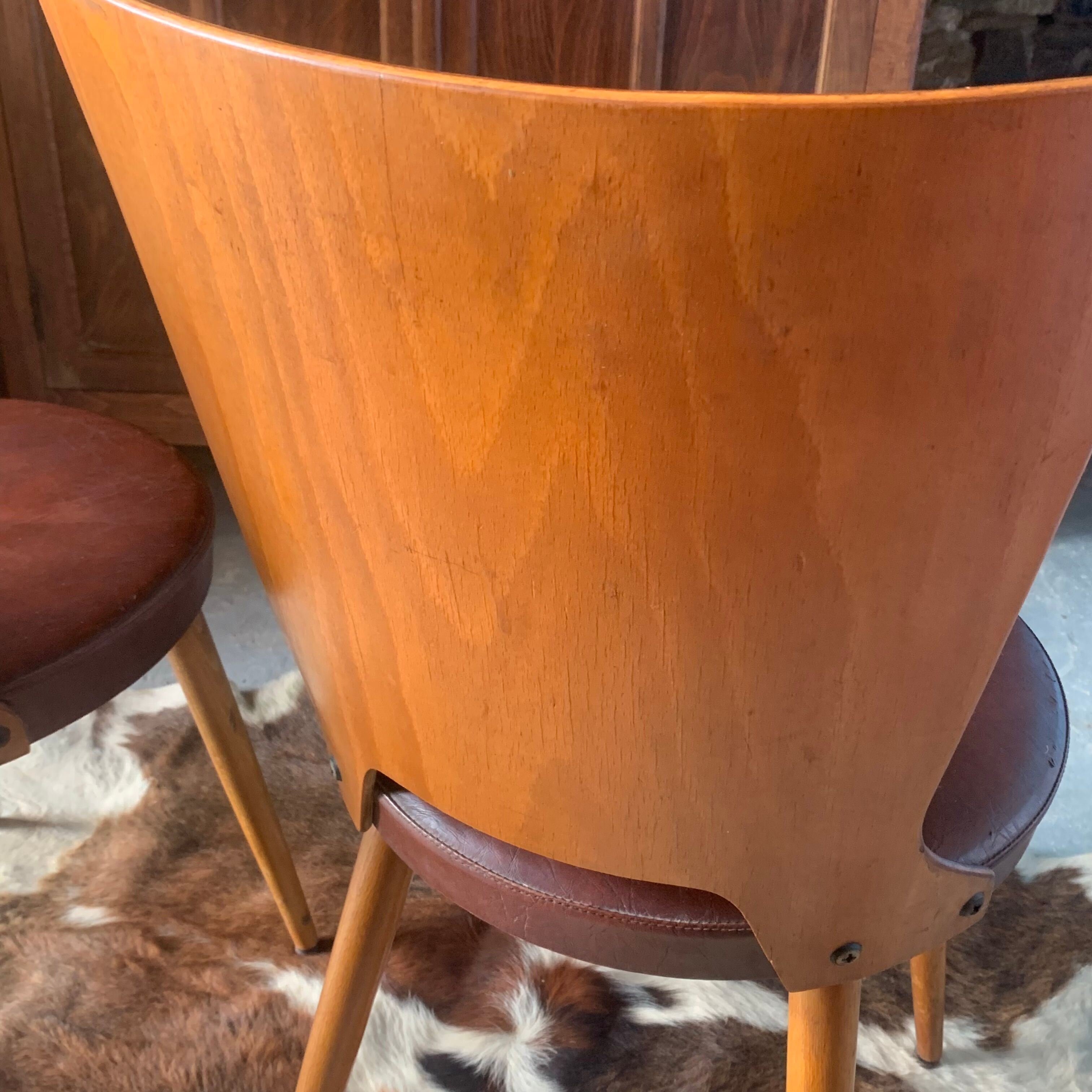 Pair of chairs baumann model Dove 60s