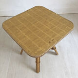 Vintage rattan side table 60