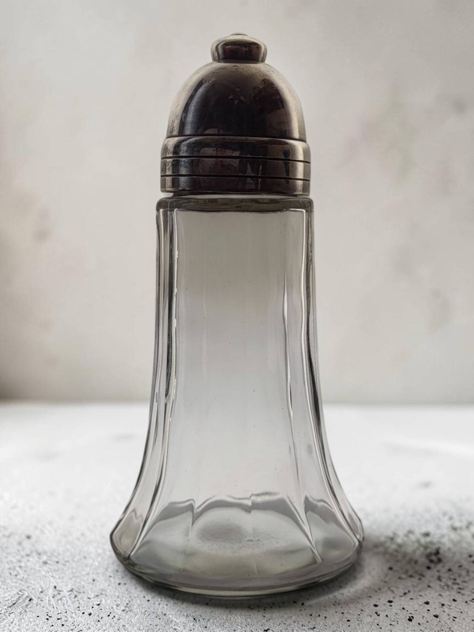 Silver-plated metal shaker by Christofle
