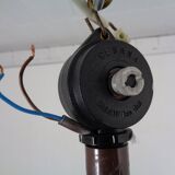 Ceiling lamp in brown and white plastic from Stilux Milano, 1960s