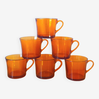 Lot de tasses duralex  grand modèle 70s