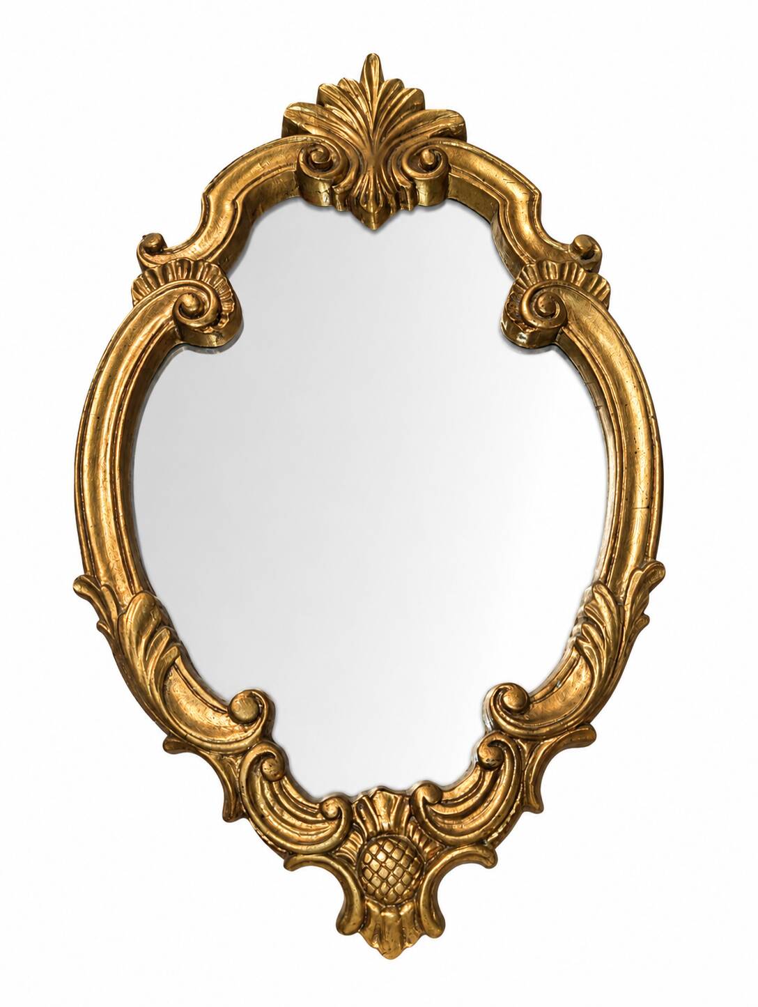 Golden mirror in Louis XV style
