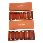 12 silver-plated knife rests Saint Hilaire Arceaux model in a box