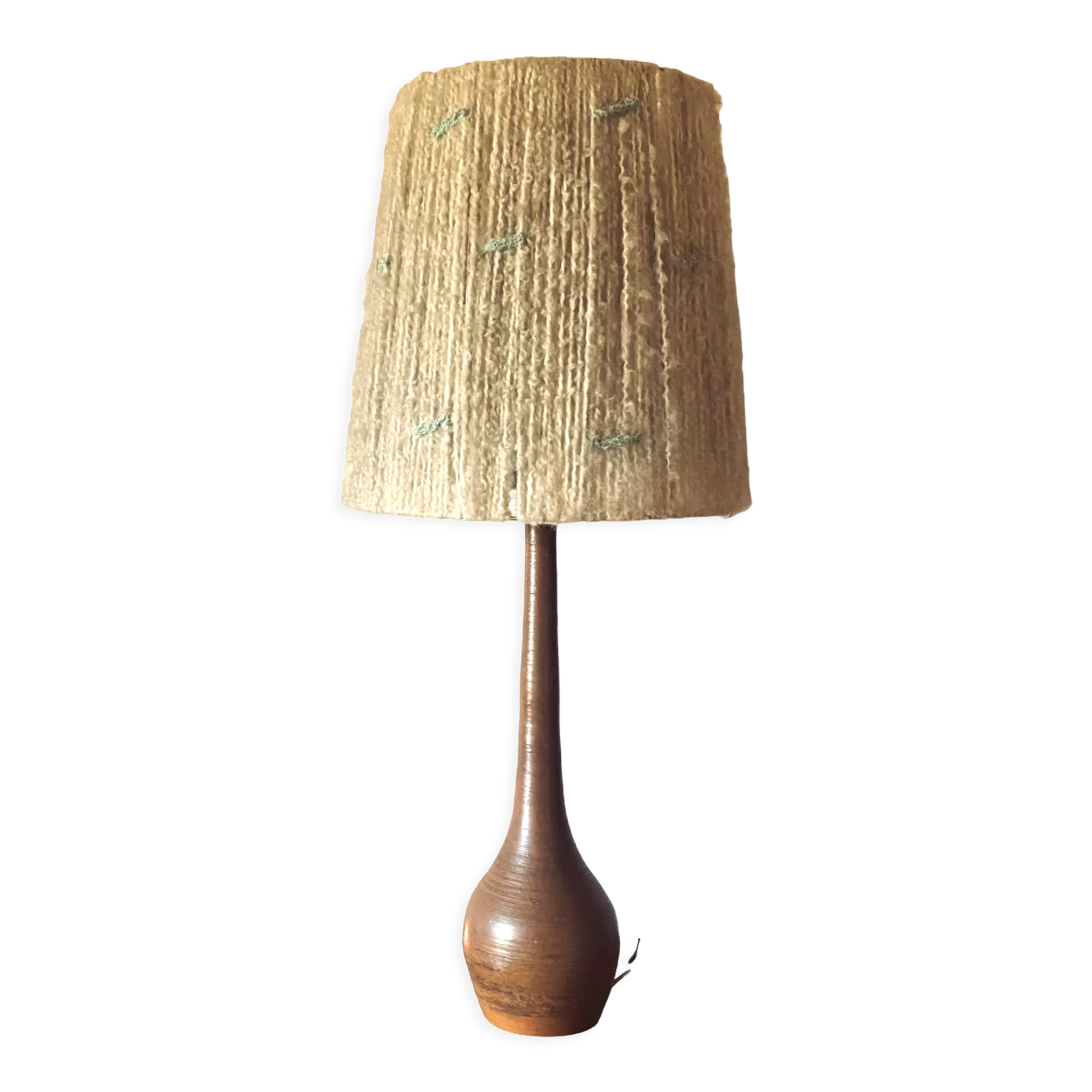 Mid-century earthenware table lamp, France 1950s