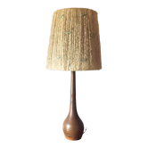 Lampe de table en terre cuite du milieu du siècle, France 1950s
