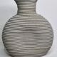 Brutalist textured cement vase, 27 cm