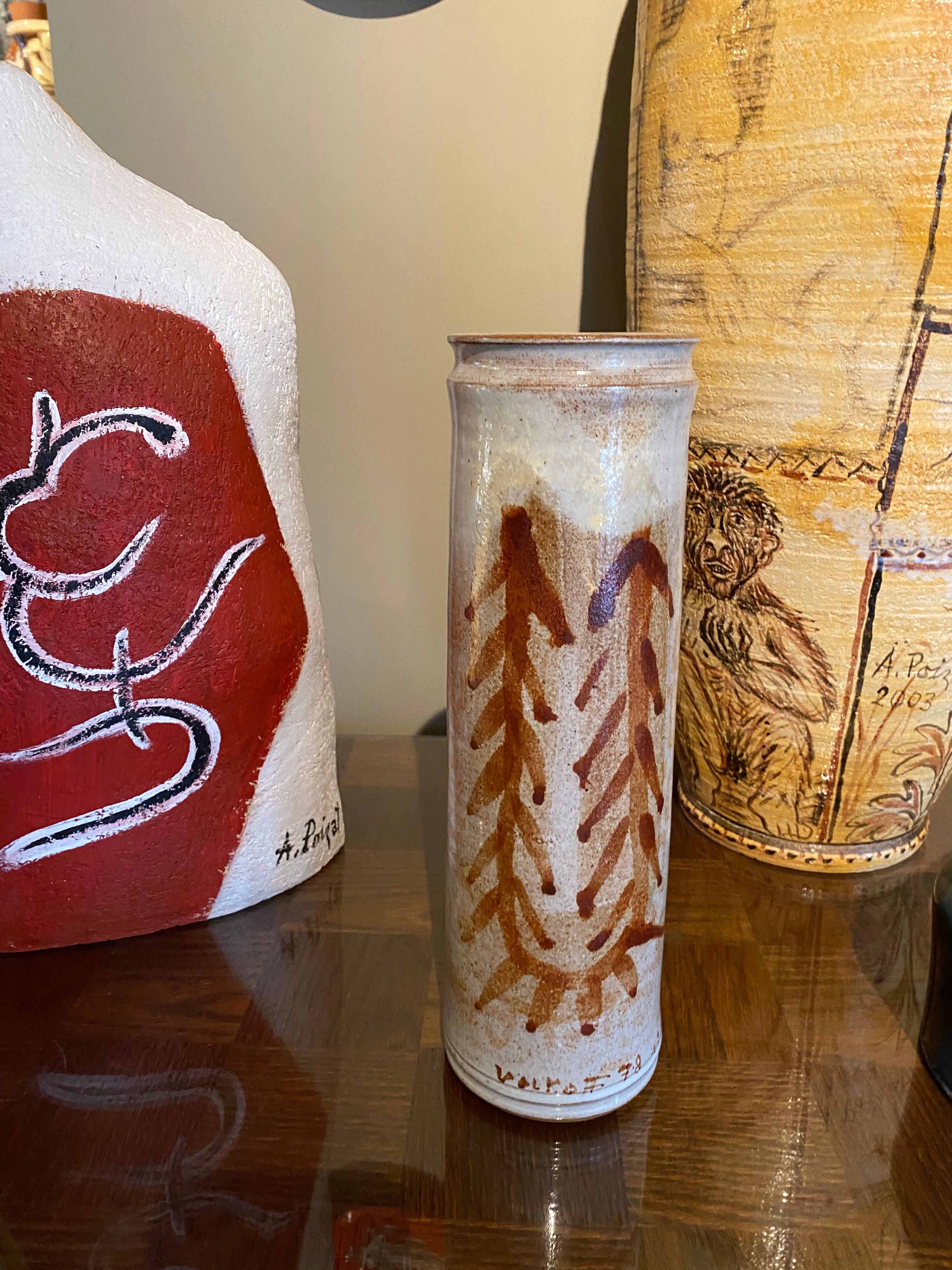 Volkof ceramic vase 1950s