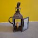 Antique french metal walking candle lantern. from around 1900.