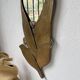 Brass flower oval mirror 1960