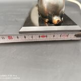Lamp marble support deer Regulates