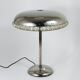 Mushroom Table Lamp in Nickel and Crystal Bakalowits Vienna, Austria, 1950s