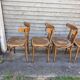 (Lot) 5 Anciennes Chaises Bistrot