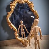 Gilded mirror worked 33x58cm