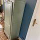 Wardrobe vintage bonnetière soft green 1970