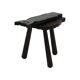 Authentic Spanish Brutalist Chair Tripod Cat Shape Solid Wood