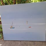 Tableau mer bateaux