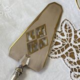 Two-tone silver-plated Art Deco cake or pie server