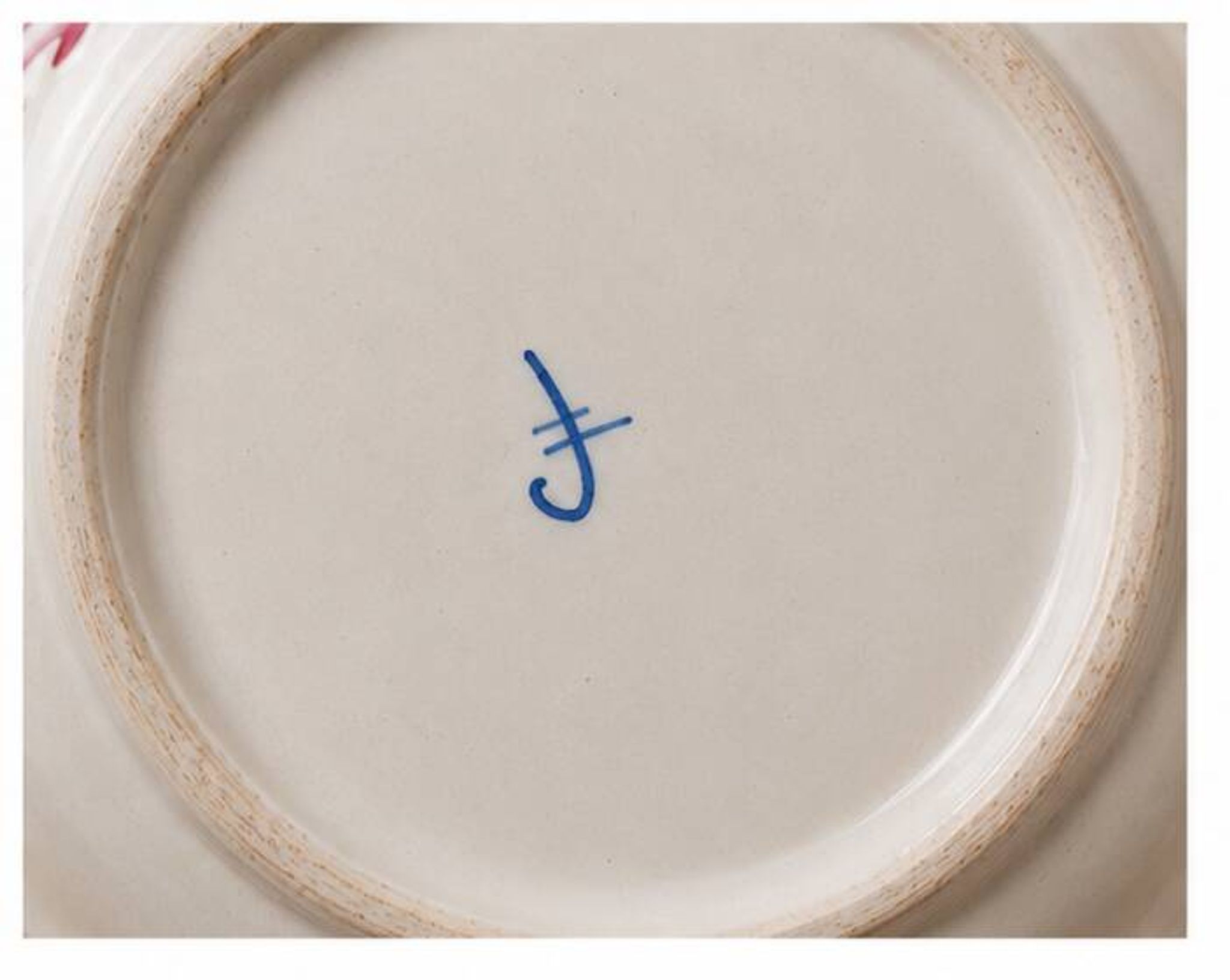 Strasbourg soup tureen in hand-painted French earthenware in yellow and pink.