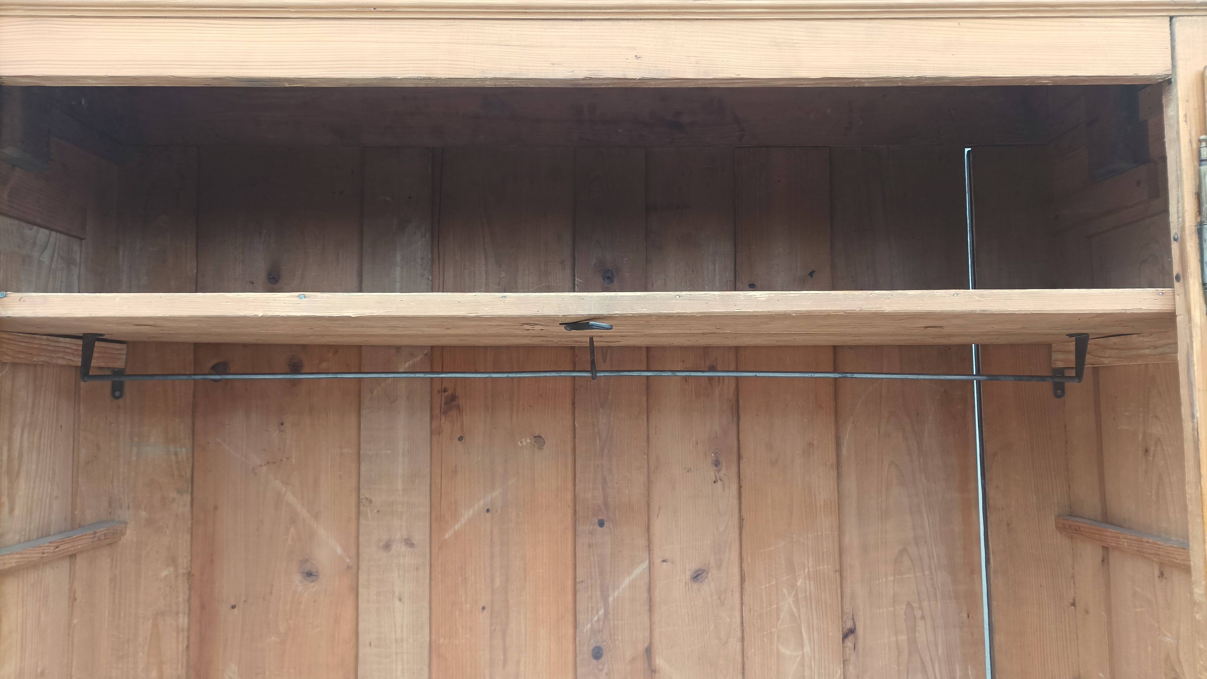 19th century larch mountain chalet wardrobe