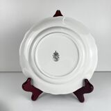 6 assiettes à dessert Fleurs bleues, KG Lunéville