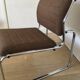 Vintage 60/70s chrome and fabric chair