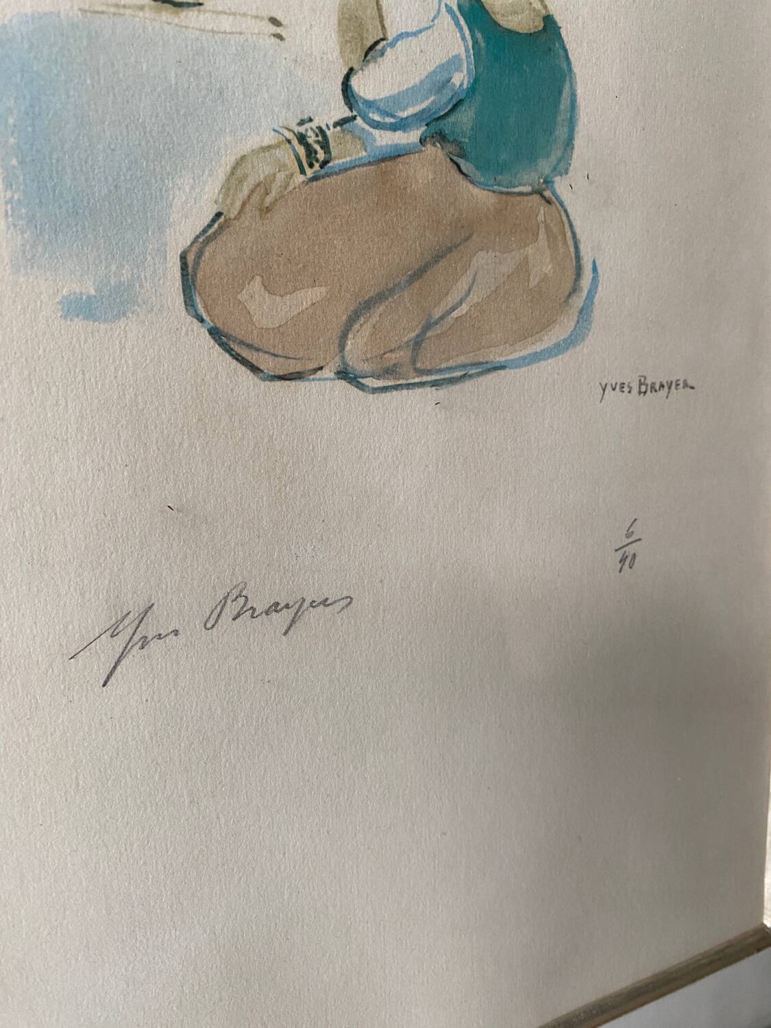 Lithograph by Yves Brayer 6/40