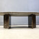 Vintage Italian grey marble coffee table, 1970s