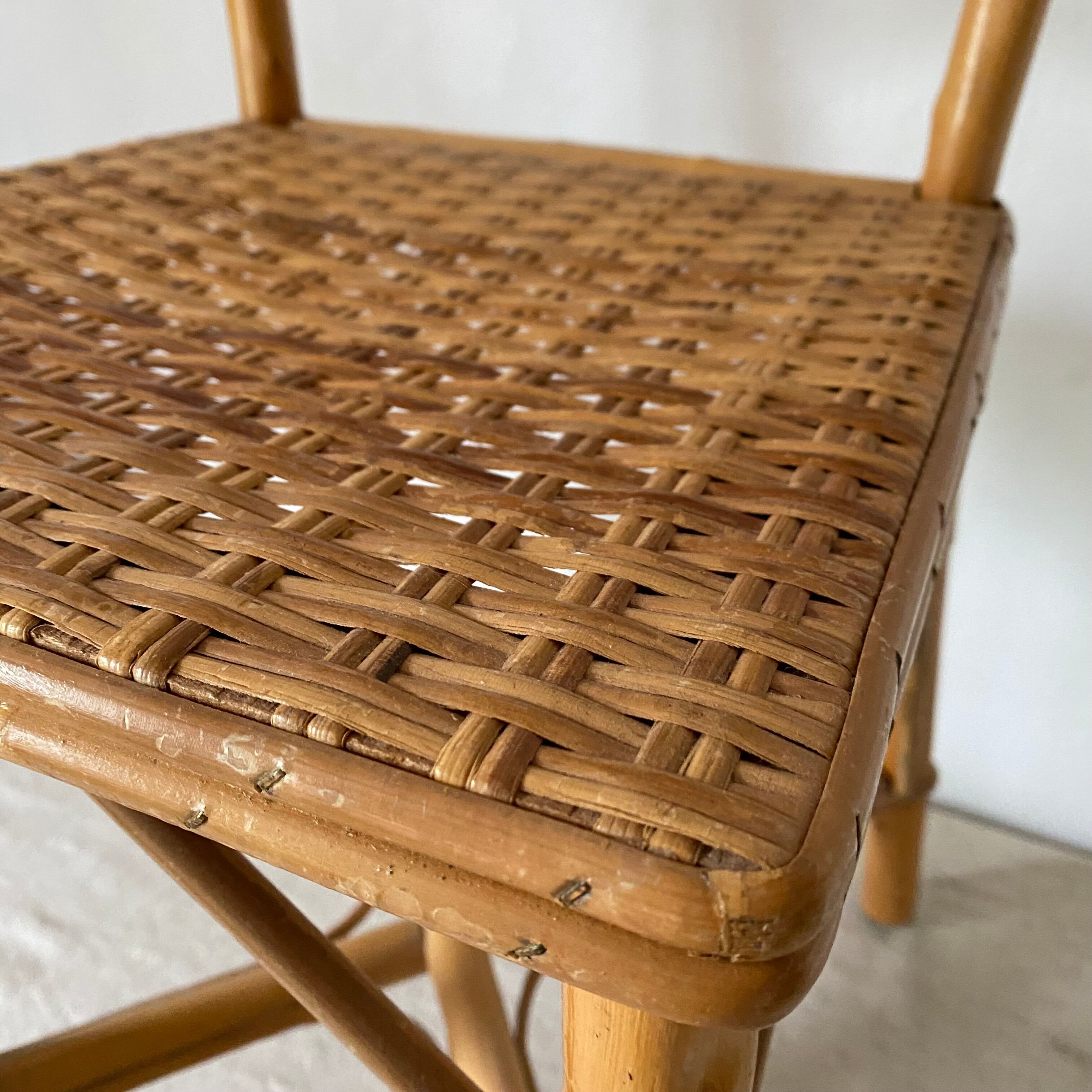 Rattan chair 60s-70s