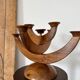 Swedish vintage wooden candle holder