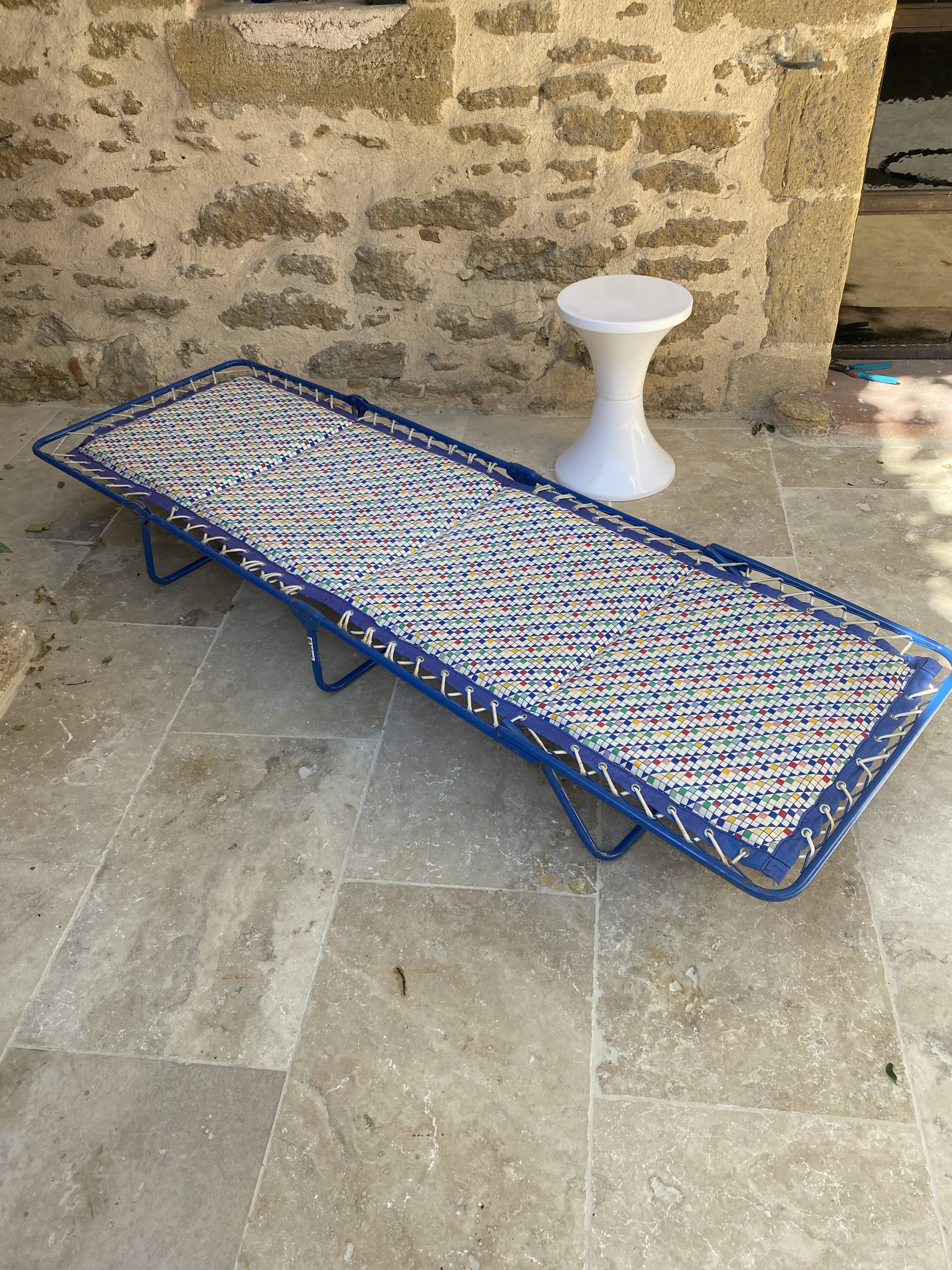 Camp bed lafuma vintage