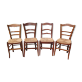 4 old mulched chairs