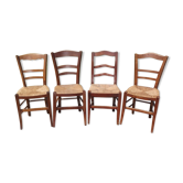 4 old mulched chairs