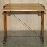 Transformable library table by Boeckh Brothers, circa 1910, restored.