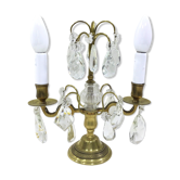 Girandole in bronze and crystal
