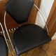 Chaise cuir et acier chromé - Linda par Arrben