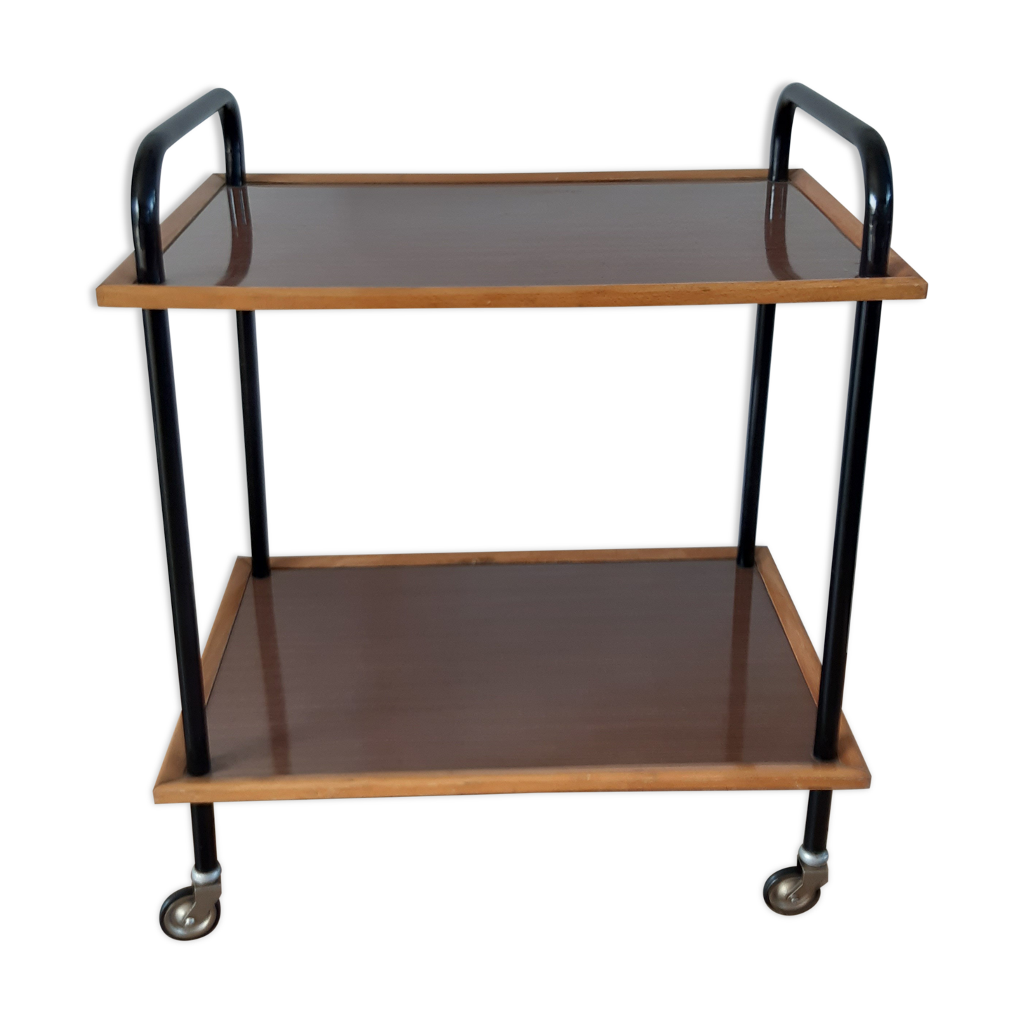 Served in beech wood and formica 60s