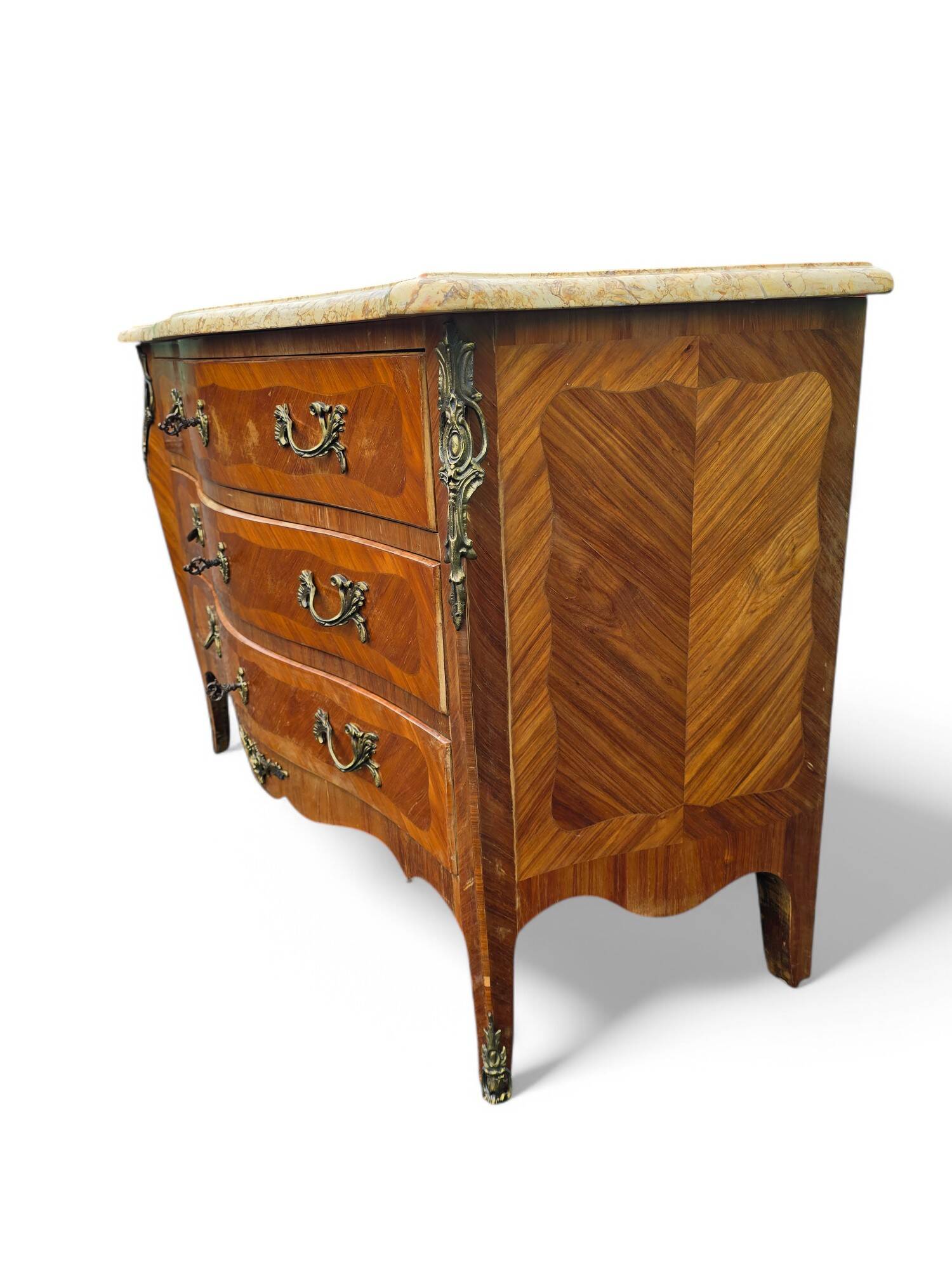 Commode style Louis XV dessus marbre