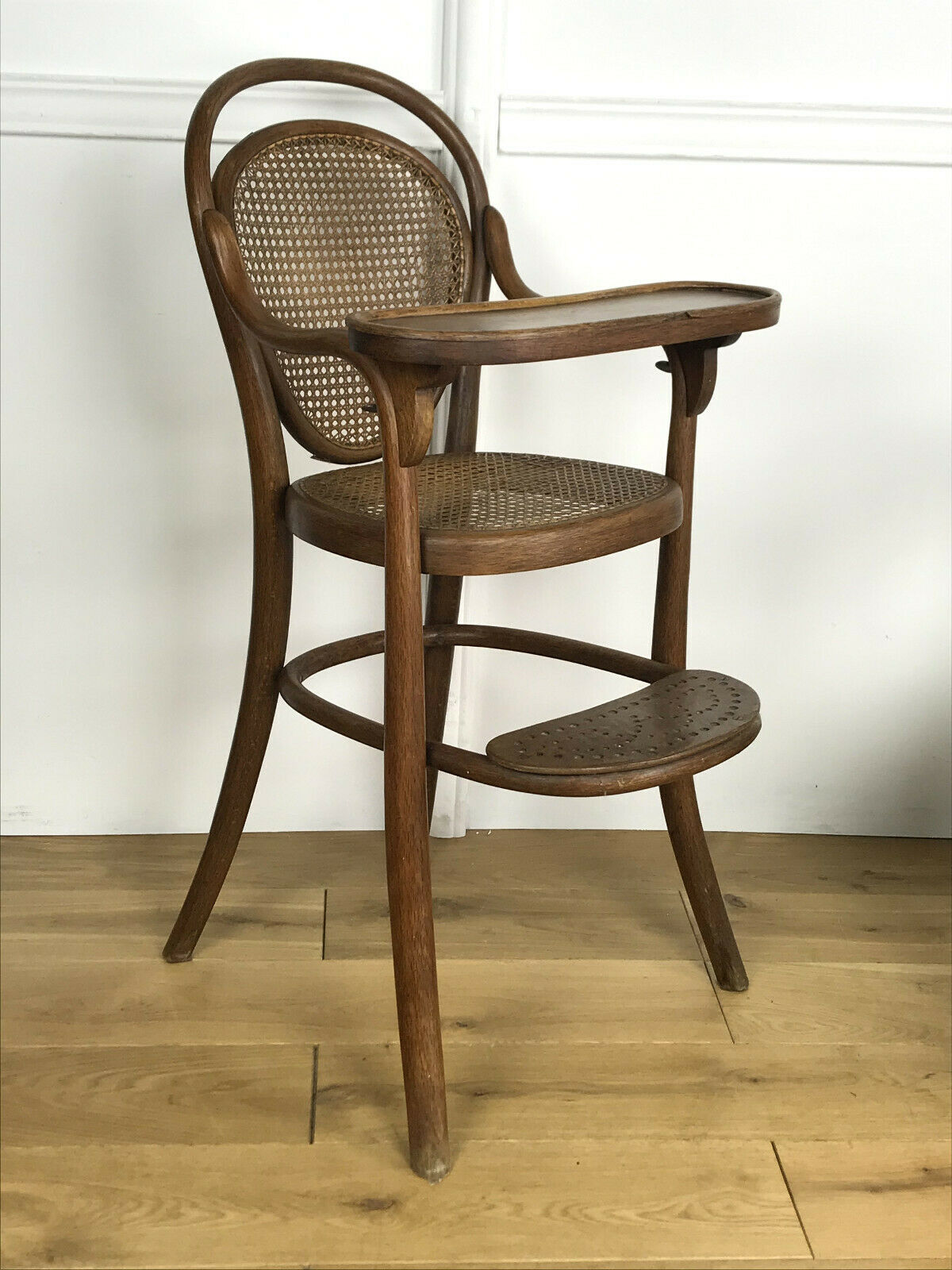 Thonet stamped high child chair
