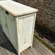 Buffet parisien vintage patine blanche