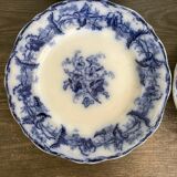 4 assiettes à dessert anciennes Boch Frères Keramis