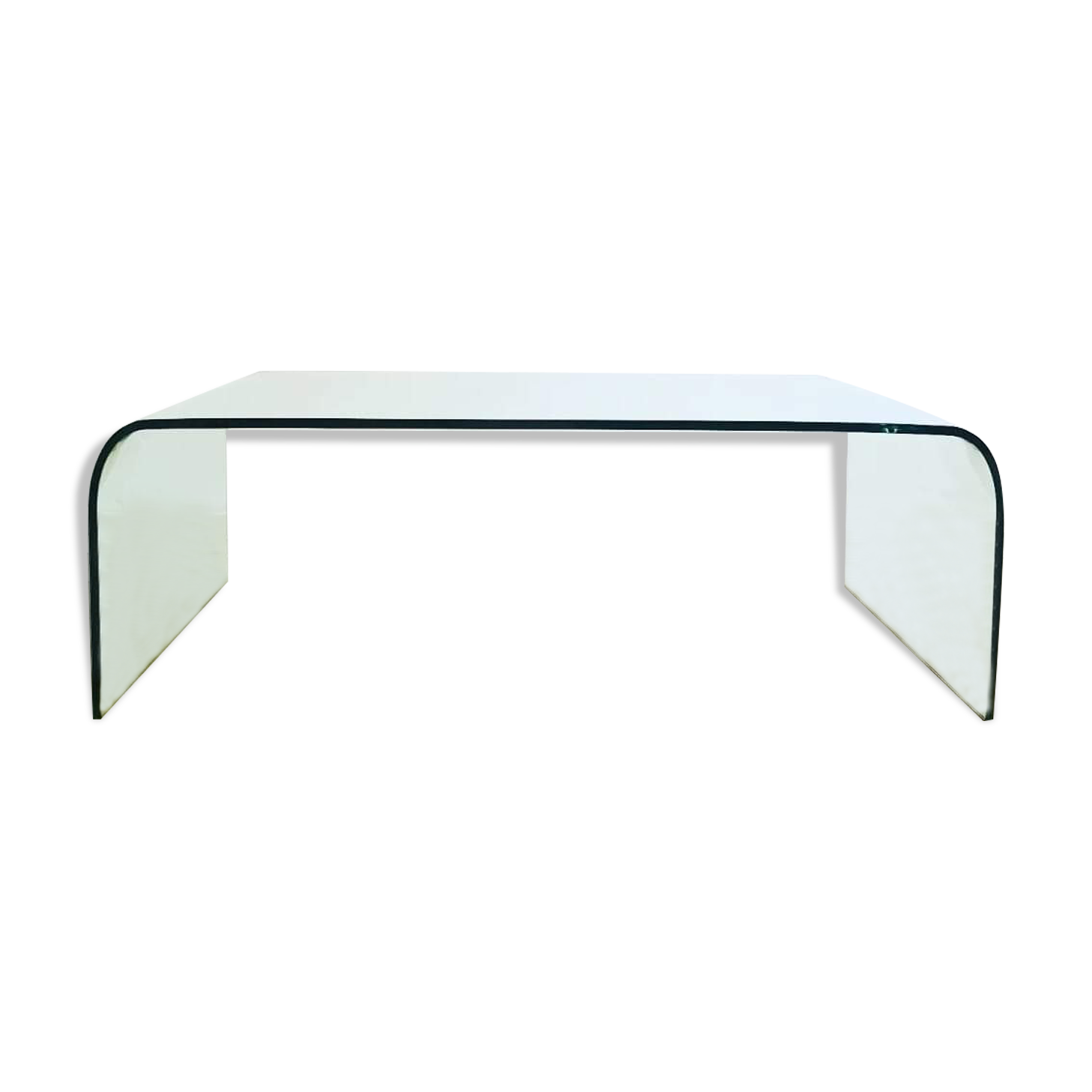 Table basse en verre moulé Roche Bobois