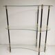 Vintage display 1950 / 1960 , side kidney table , glass shelves