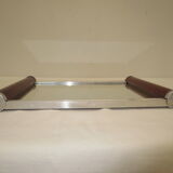 Mirror tray handles fruit wood from the 50s