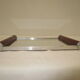Mirror tray handles fruit wood from the 50s