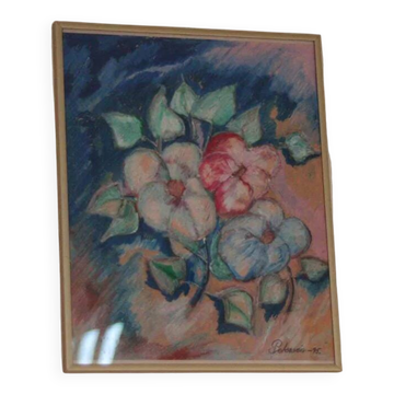 Fleurs au pastel par Petersen, 1995