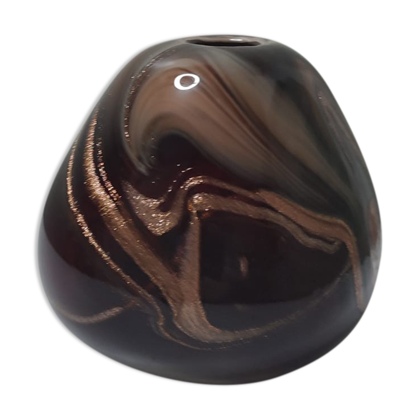 Vase blown glass paste Maure-Vieil