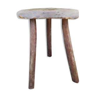 Tabouret tripode rustique