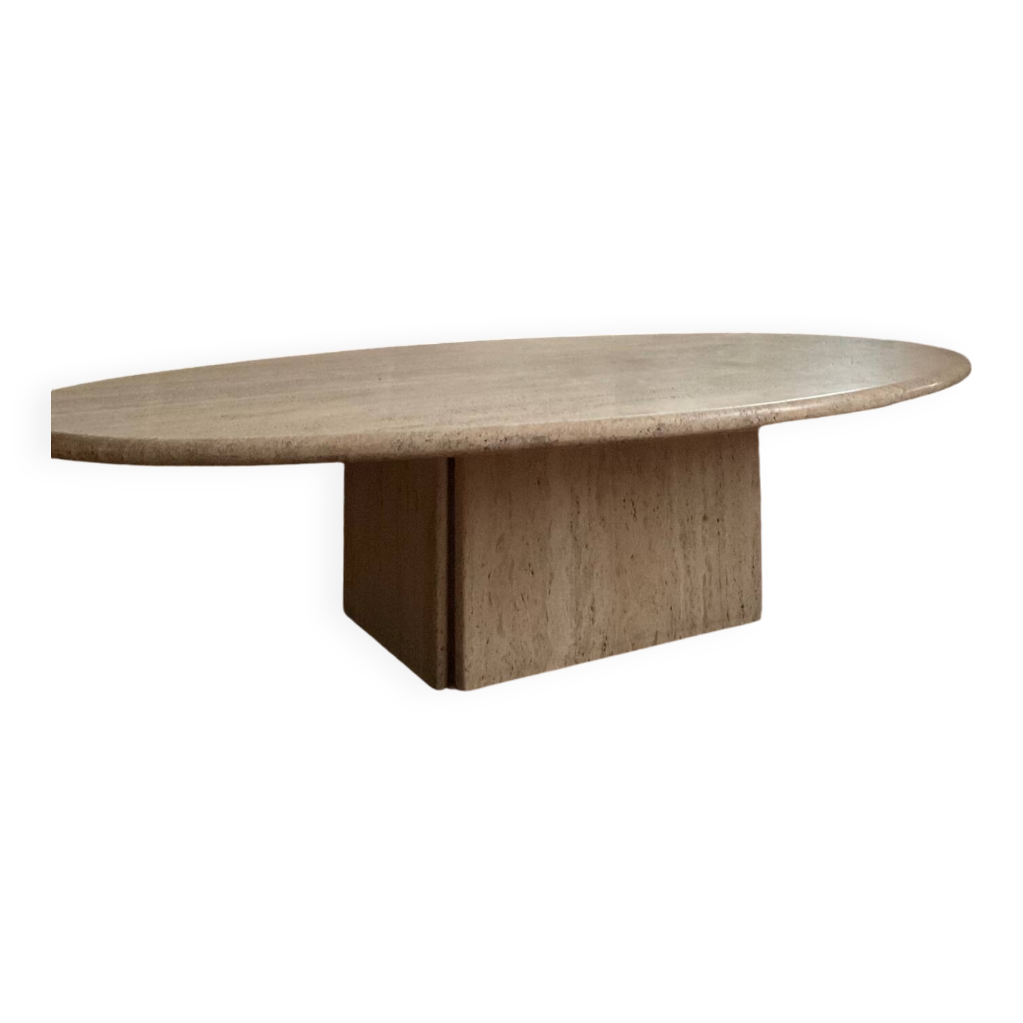 Ligne Roset vintage travertine coffee table from the 70s