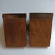 Medieval-style bookends, antique door handle.